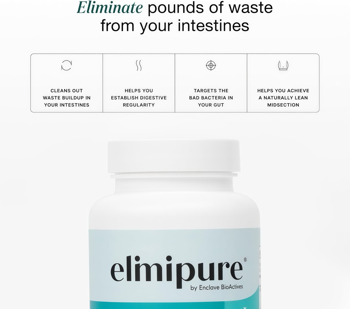 Elimipure Gut Cleanse & Restore Supplement