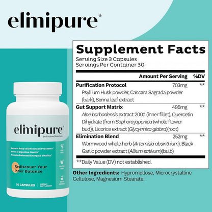 Elimipure Gut Cleanse & Restore Supplement